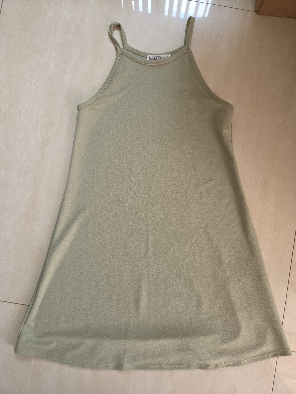 Wallflower Olive Green Spaghetti Strap A-Line Dress